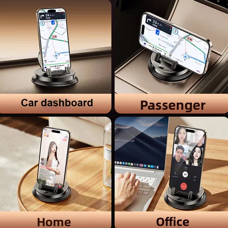 Electric Auto Scal Car Mobile Phone Holder Car Mount Cell Phone Holder Support For Car,360° Rotatable Dashboard With TouchButton