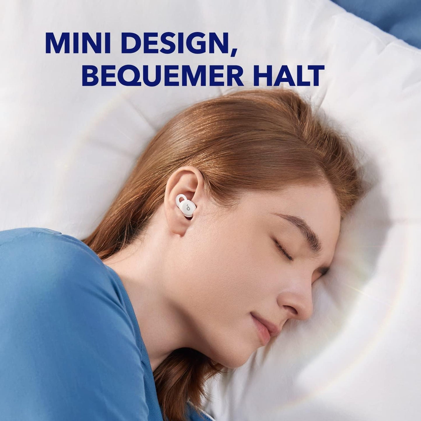Soundcore by Anker, Sleep A10 Bluetooth Sleep Earbuds, hörlurar för sömn med passiv brusreducering, Bluetooth 5.2, för sömnljud (renoverad)