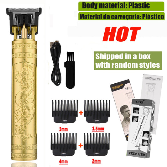 Hot Sale Vintage T9 Electric Cordless Hair Cutting Machine Professional Hair Barber Trimmer For Men Clipper Shaver Beard Lighter