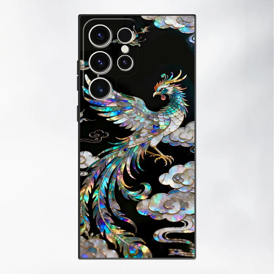 Case for Samsung Galaxy S26 S20 S23 S24 Plus Note 20 Ultra 8 9 10 S10 S9 S21 FE S25 Ultra Funda Phone Cover Clouds Dragon Tiger