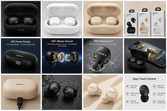 SONY S17 Bluetooth-headset – Trådlösa sporthörlurar in-ear med HiFi-stereoljud
