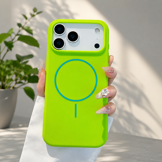 For Magsafe Magnetic Wireless Charging Solid Color Silicone Phone Case For iPhone 17 Pro Max/17/17 Pro Air Bumper Back Cover