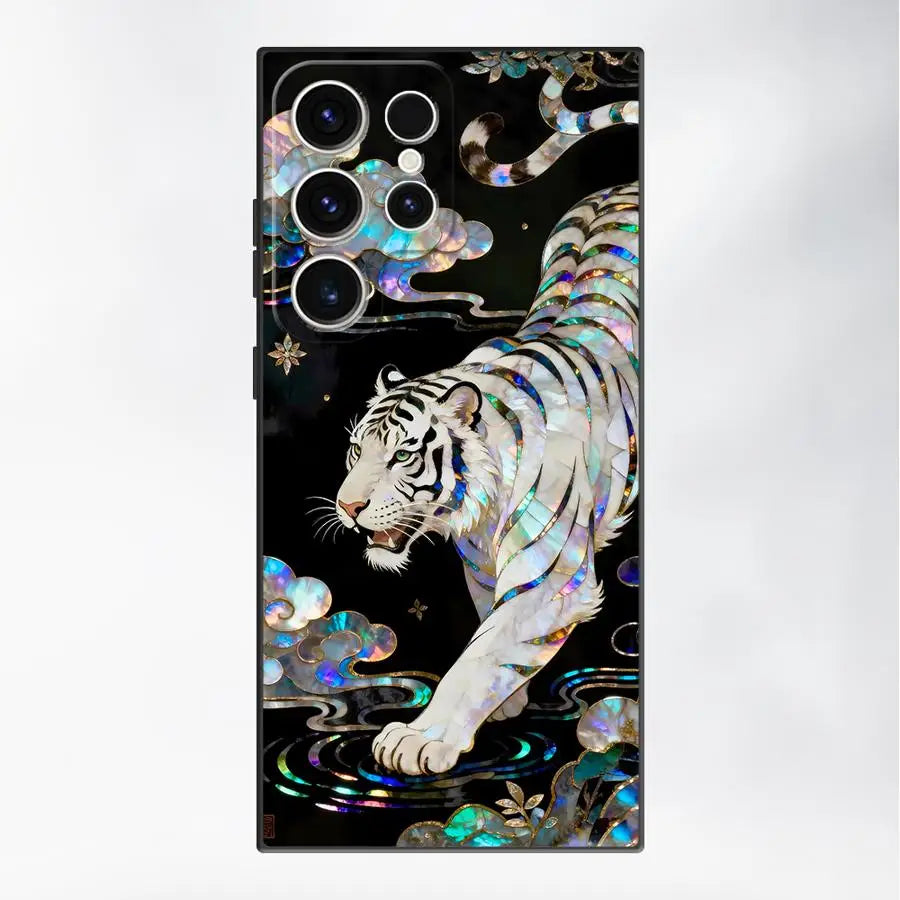 Case for Samsung Galaxy S26 S20 S23 S24 Plus Note 20 Ultra 8 9 10 S10 S9 S21 FE S25 Ultra Funda Phone Cover Clouds Dragon Tiger